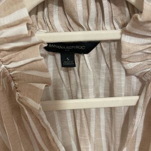Banana Republic striped T shirt blouse size small